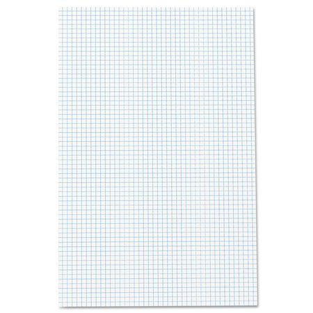 AMPAD Quadrille Pads, 4 sq/in Quadrille Rule, 11 x 17, White, 50 Sheets 22-037